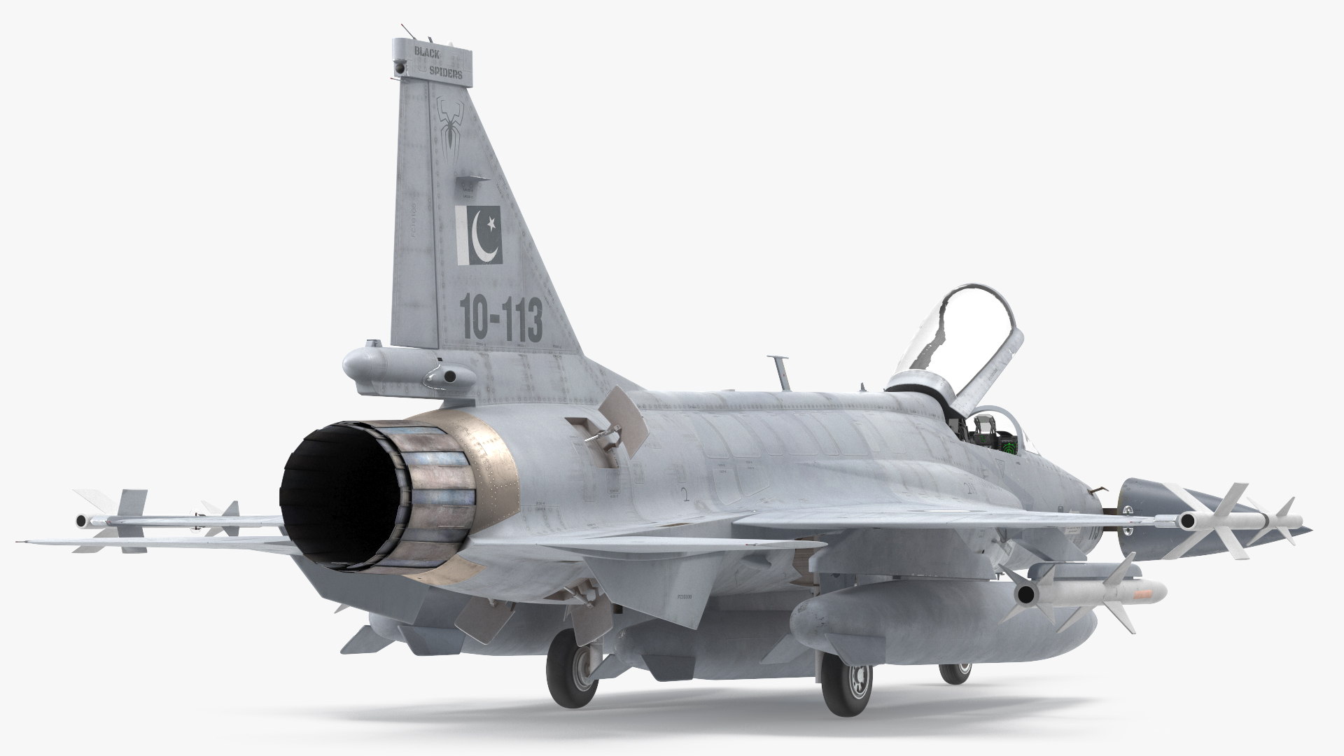 3D model PAC JF-17 Thunder Pakistan Air Force with Armament