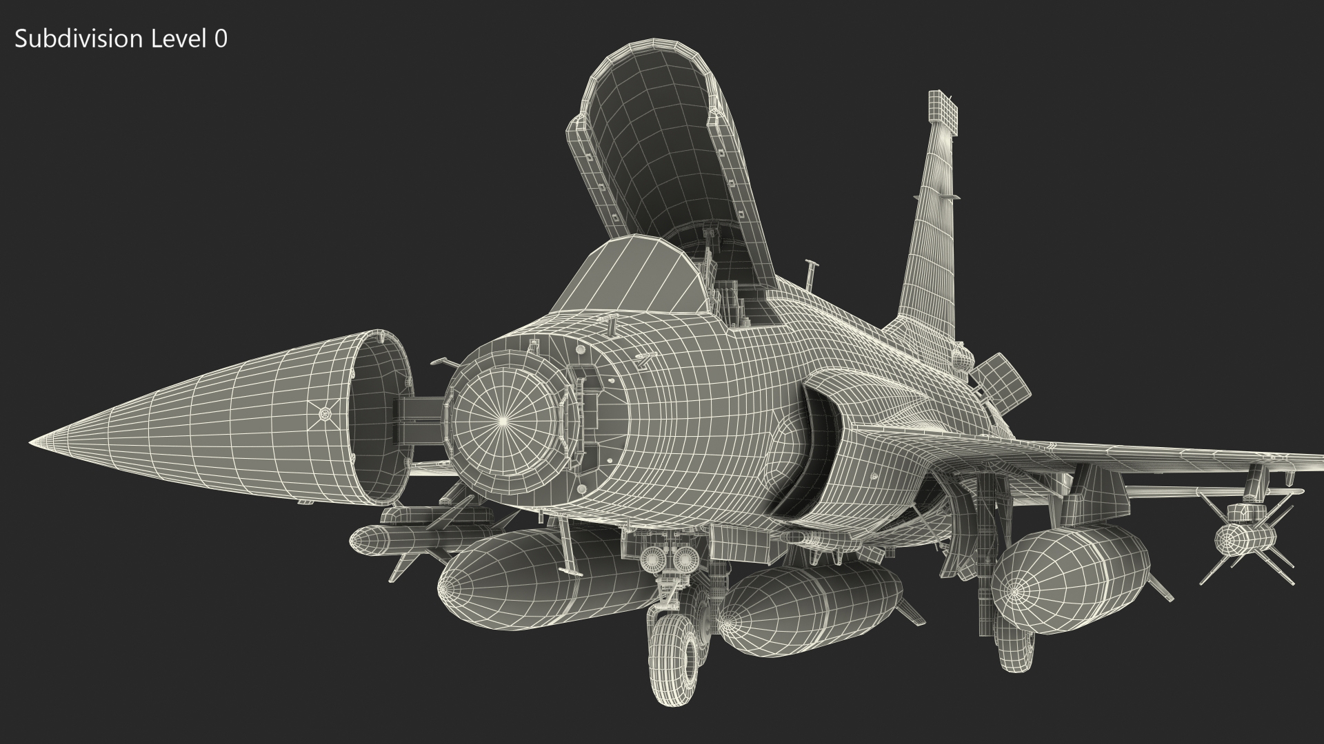 3D model PAC JF-17 Thunder Pakistan Air Force with Armament