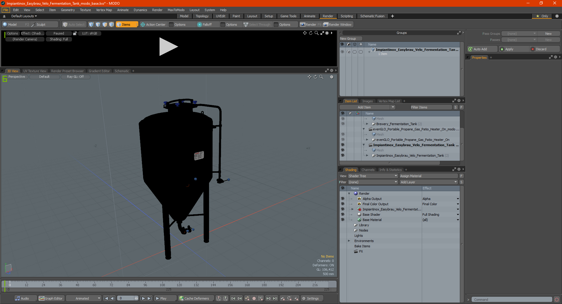 3D Impiantinox Easybrau Velo Fermentation Tank model