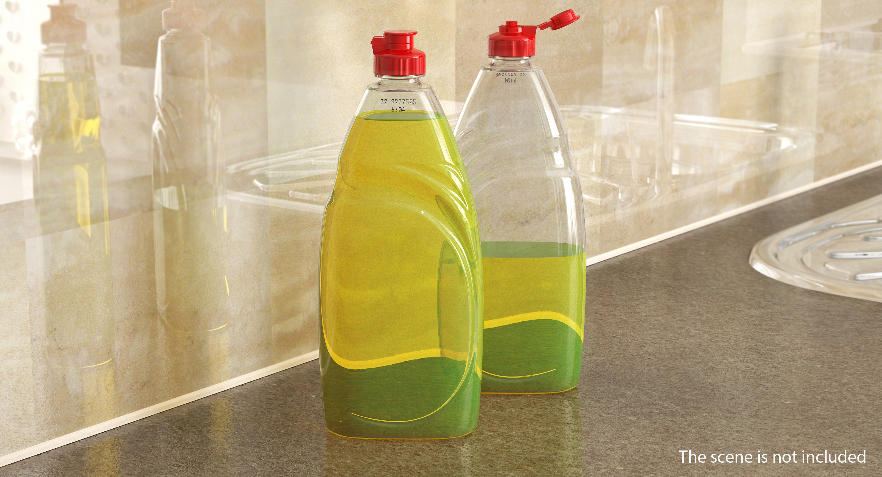 3D model Yellow Dishwashing Liquid