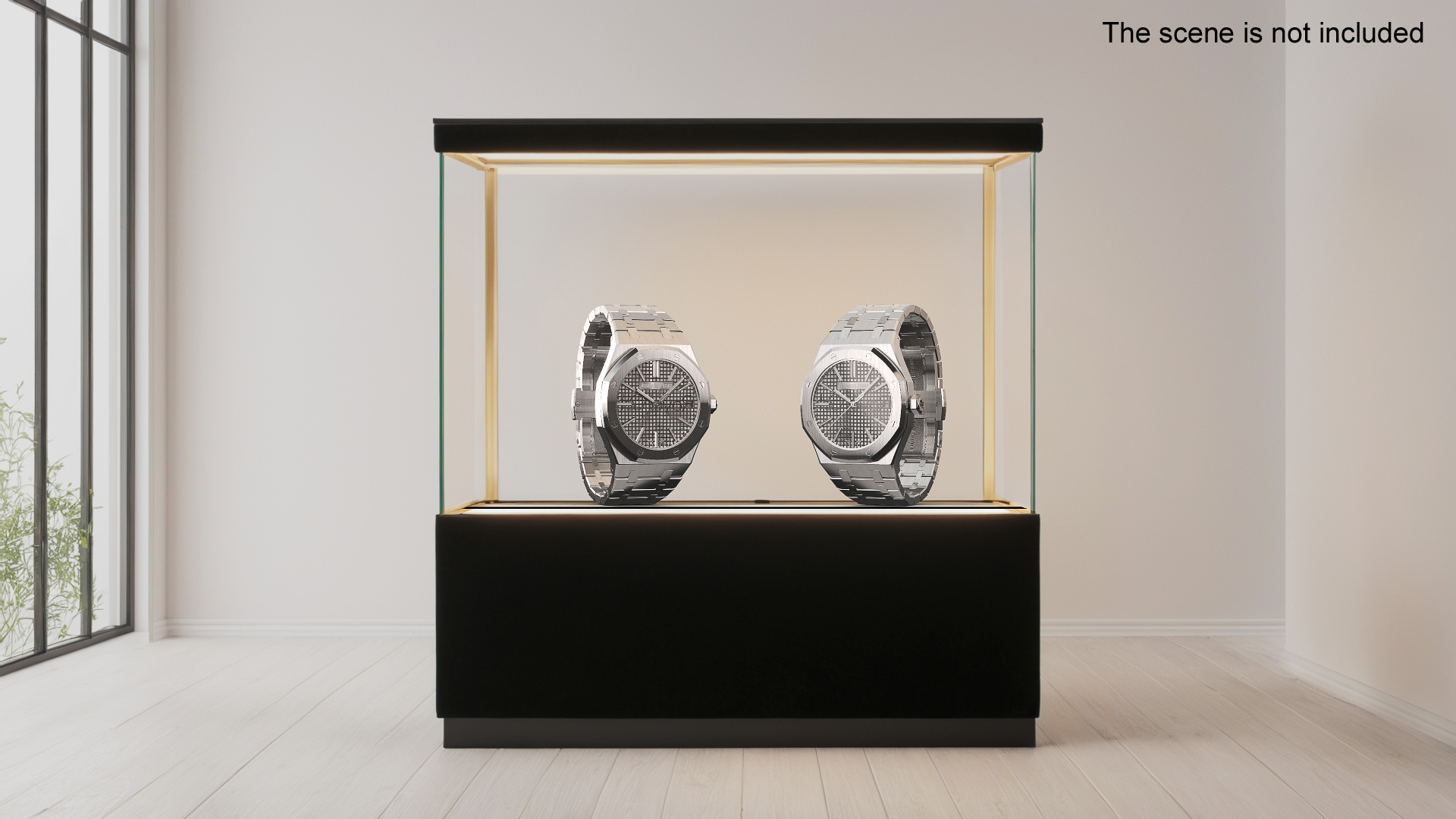 3D model Audemars Piguet Royal Oak Silver-Toned Two-Tone Grande Tapisserie