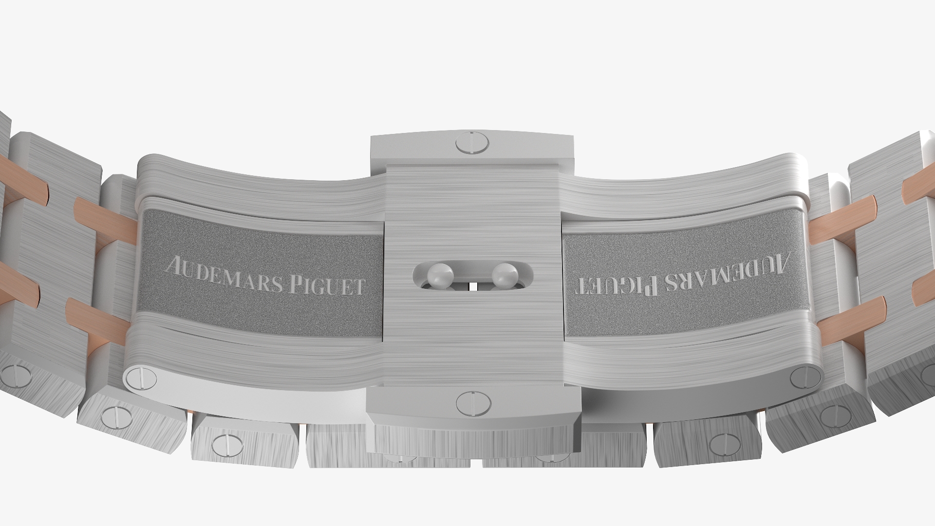 3D model Audemars Piguet Royal Oak Silver-Toned Two-Tone Grande Tapisserie