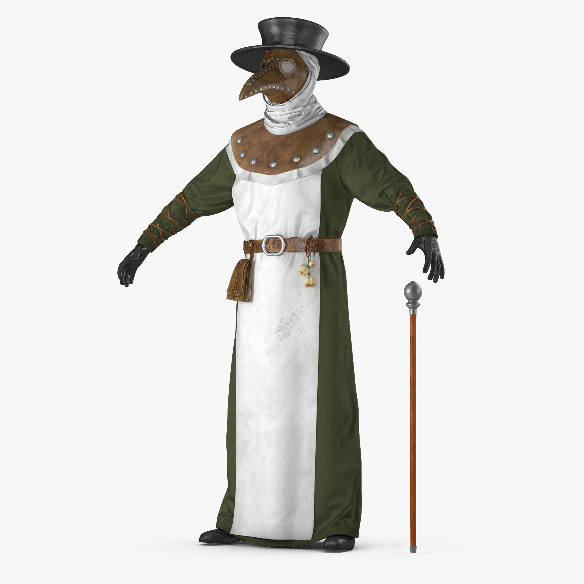 Plague Doctor Costume 3D Model