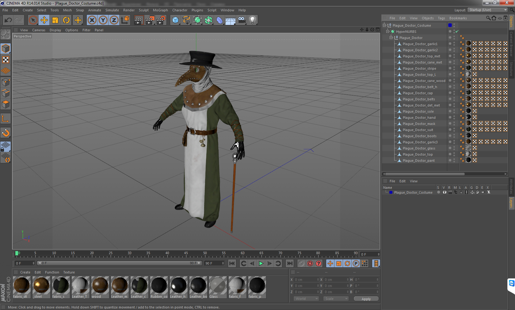 3D Plague Doctor Costume