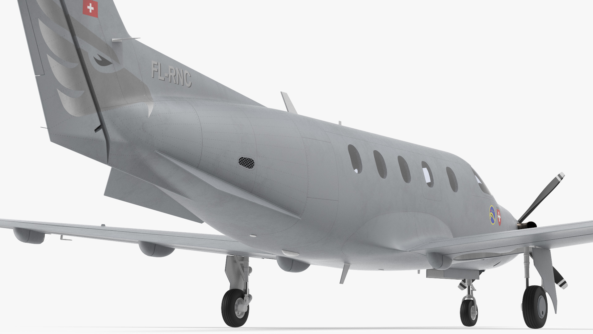 Pilatus PC 12M Eagle Rigged 3D