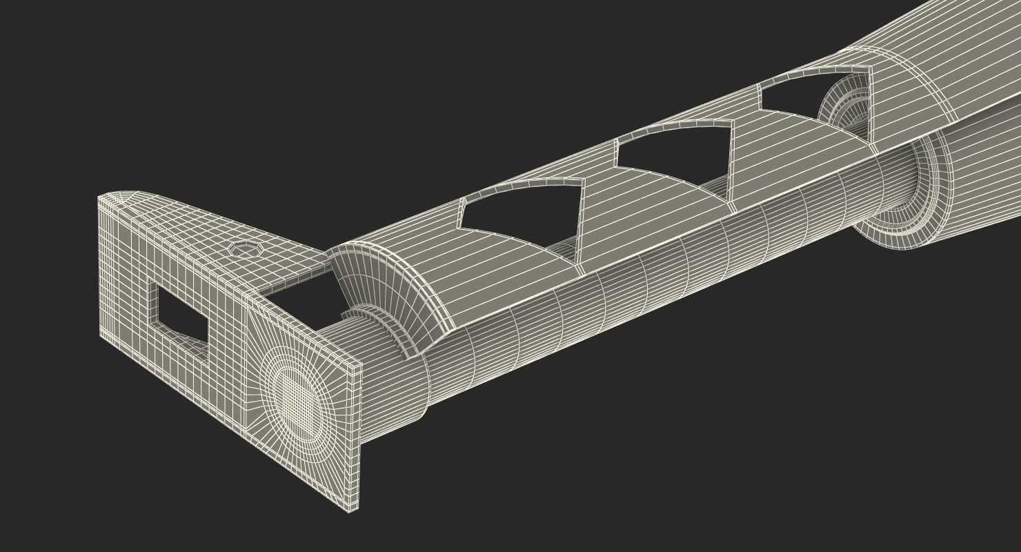 3D model Sci Fi Painted Hydraulic Cylinder 8
