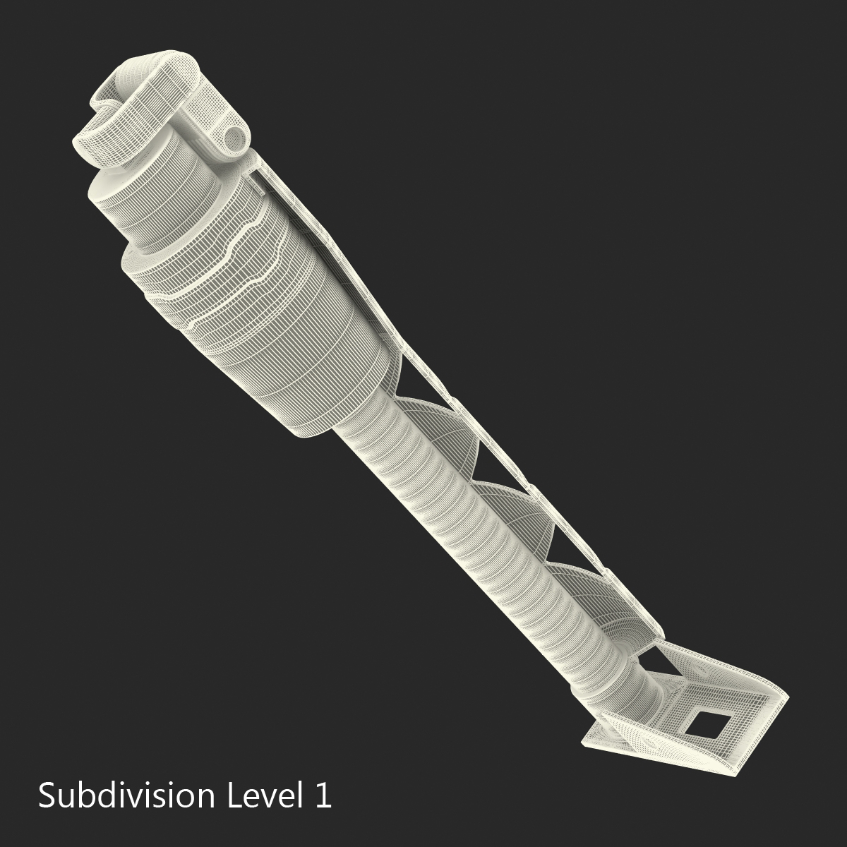 3D model Sci Fi Painted Hydraulic Cylinder 8