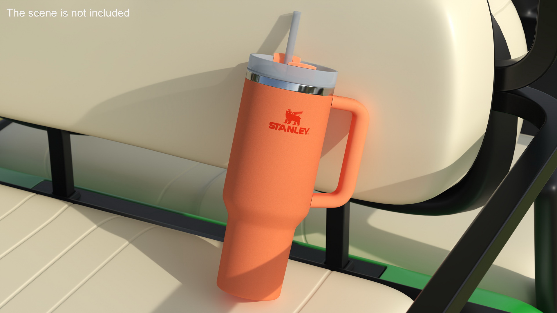 3D Travel Tumbler Quencher Stanley Orange model