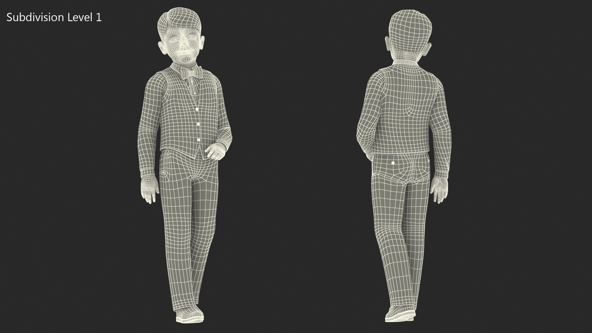 3D Realistic Child Boy Party Style