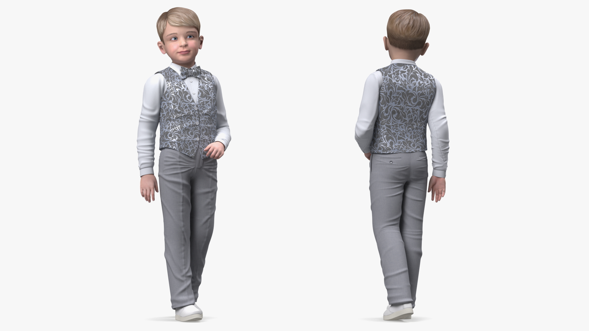 3D Realistic Child Boy Party Style