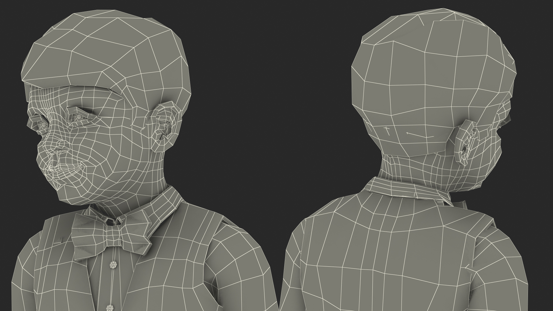 3D Realistic Child Boy Party Style