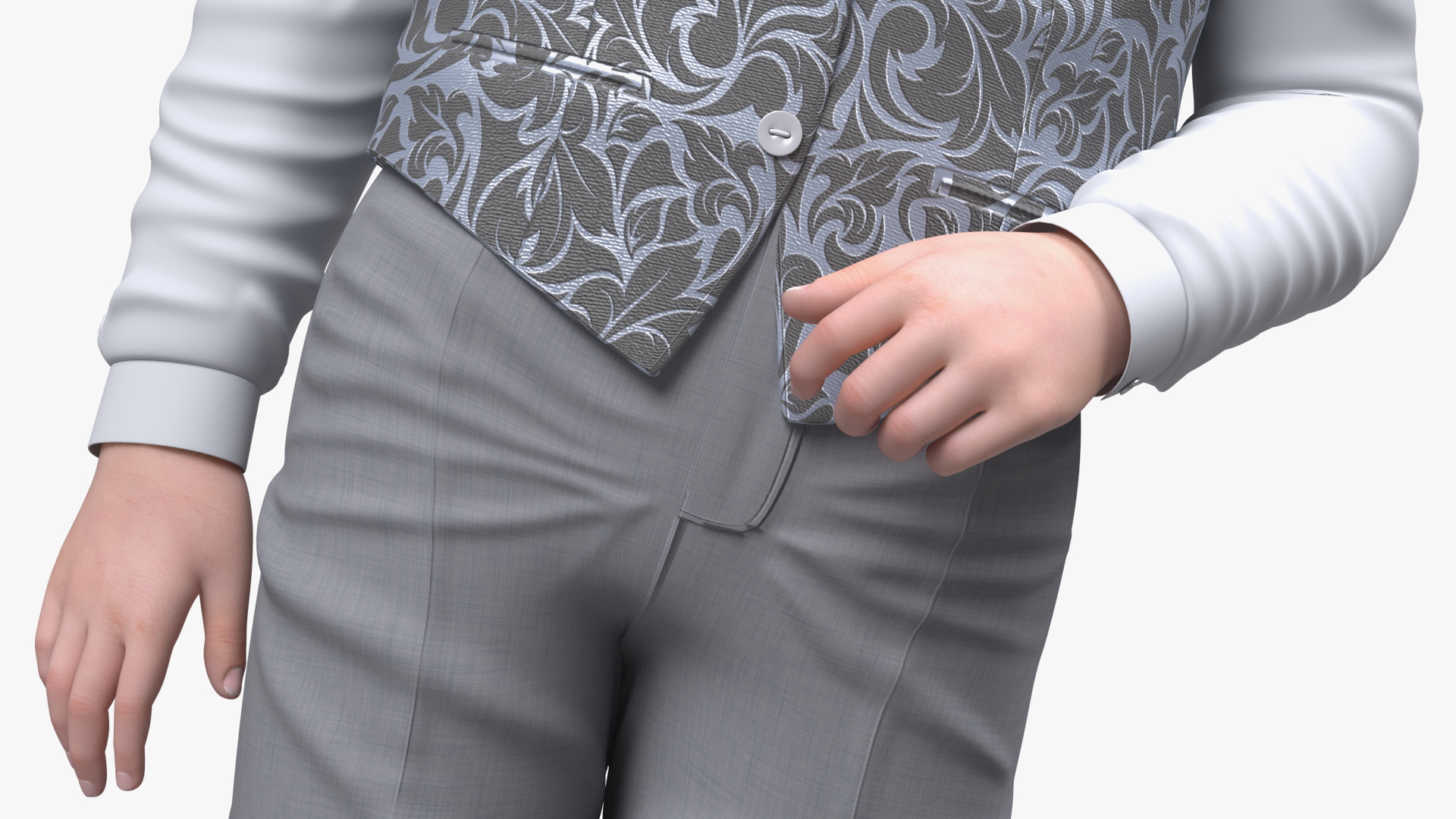 3D Realistic Child Boy Party Style