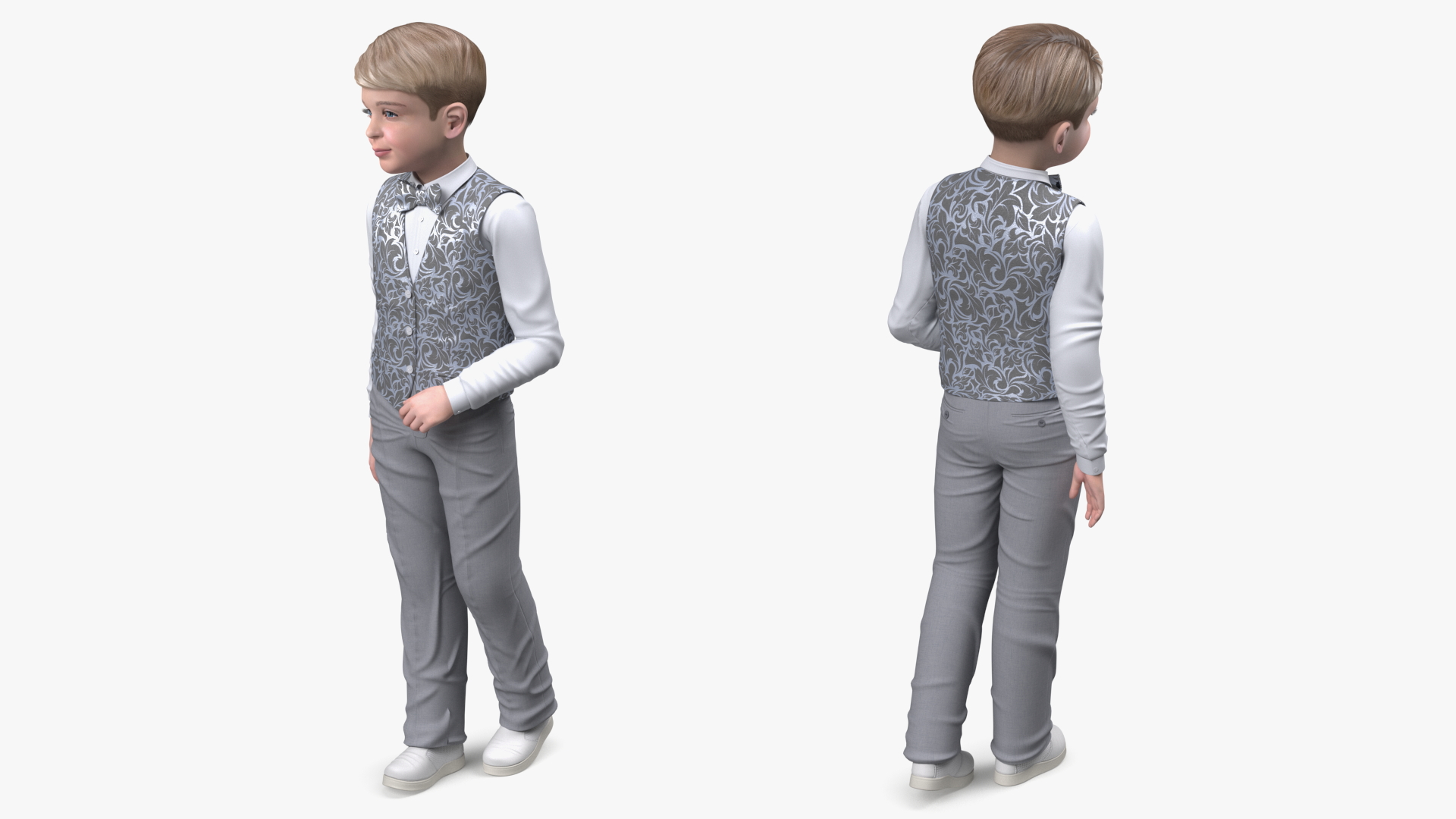 3D Realistic Child Boy Party Style