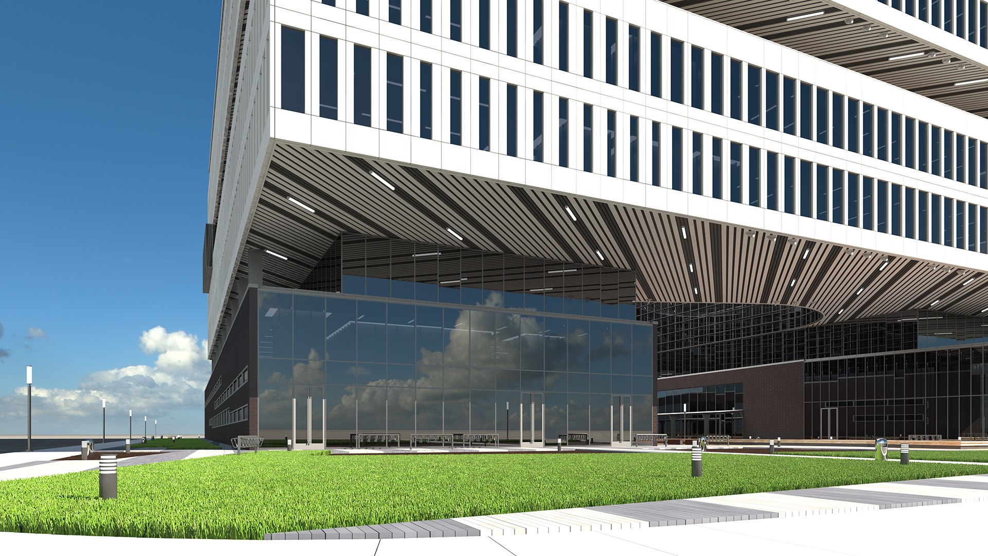 Office Building Fur 3D model