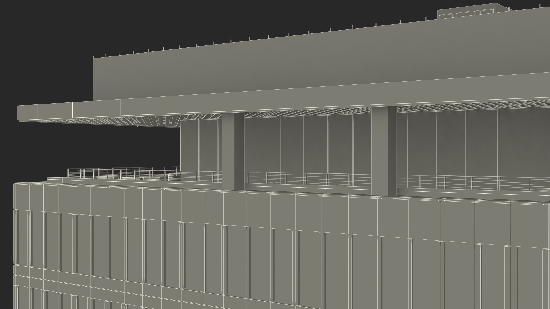 Office Building Fur 3D model