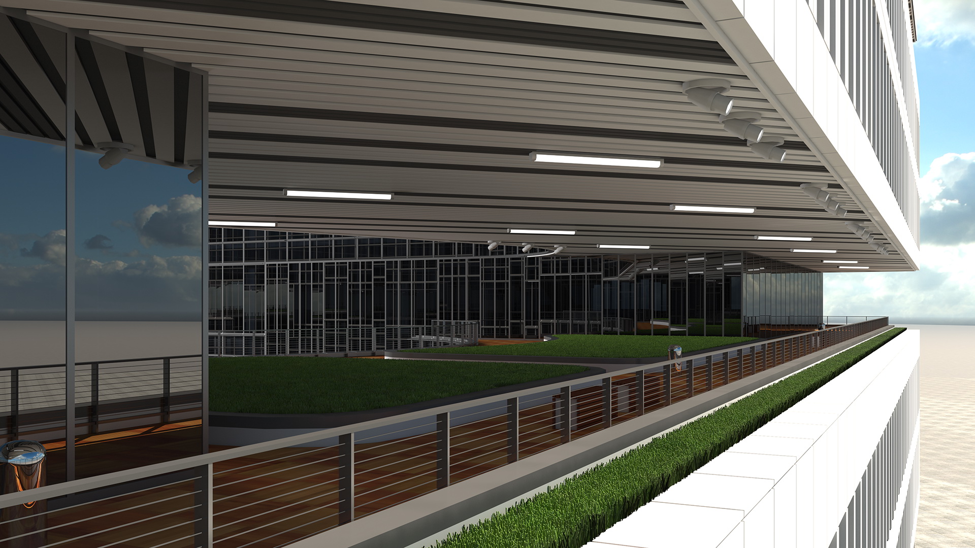Office Building Fur 3D model