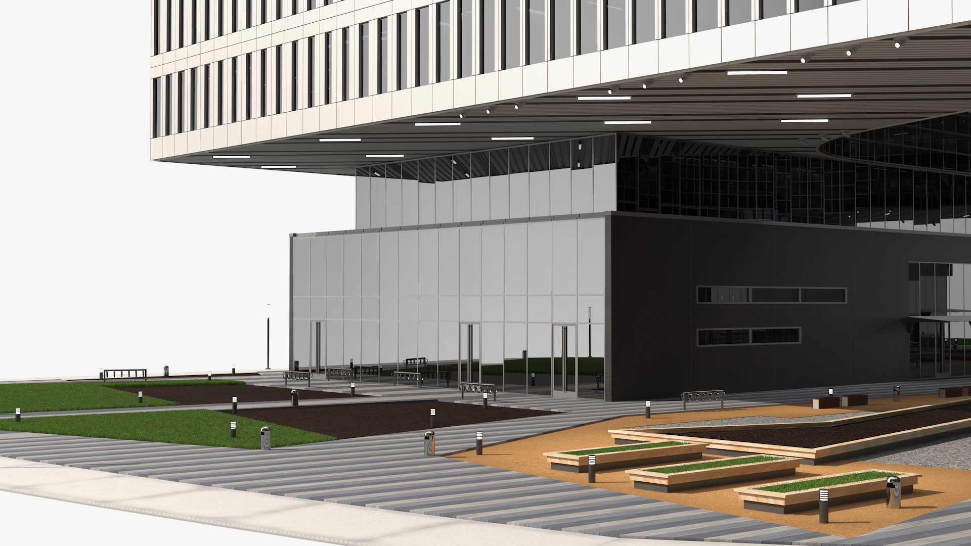 Office Building Fur 3D model
