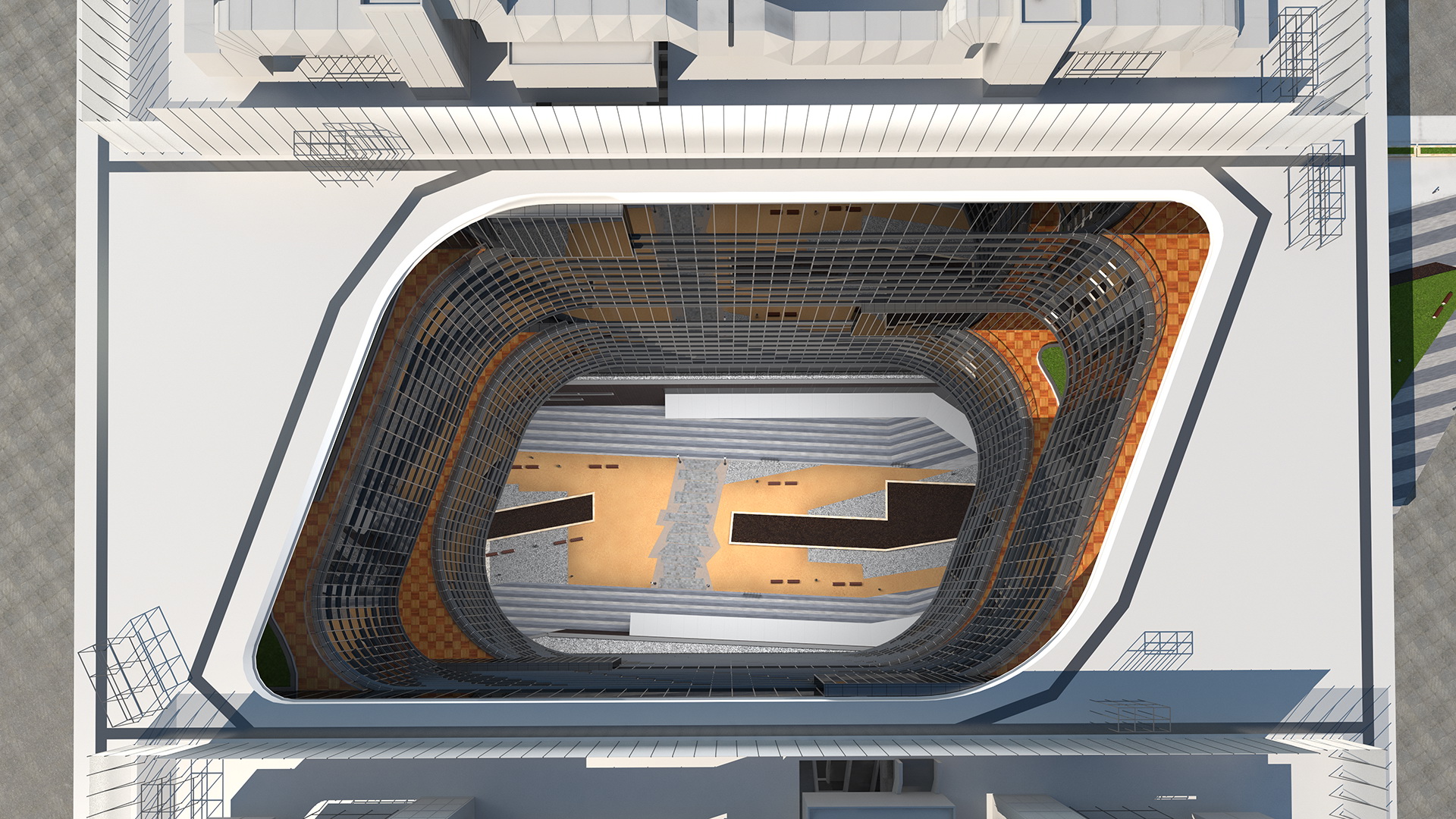 Office Building Fur 3D model