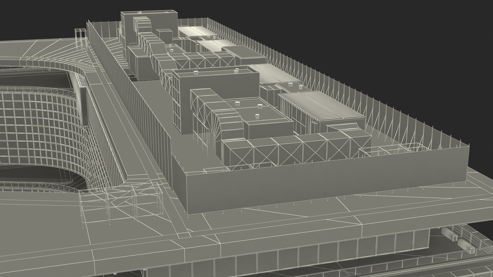 Office Building Fur 3D model