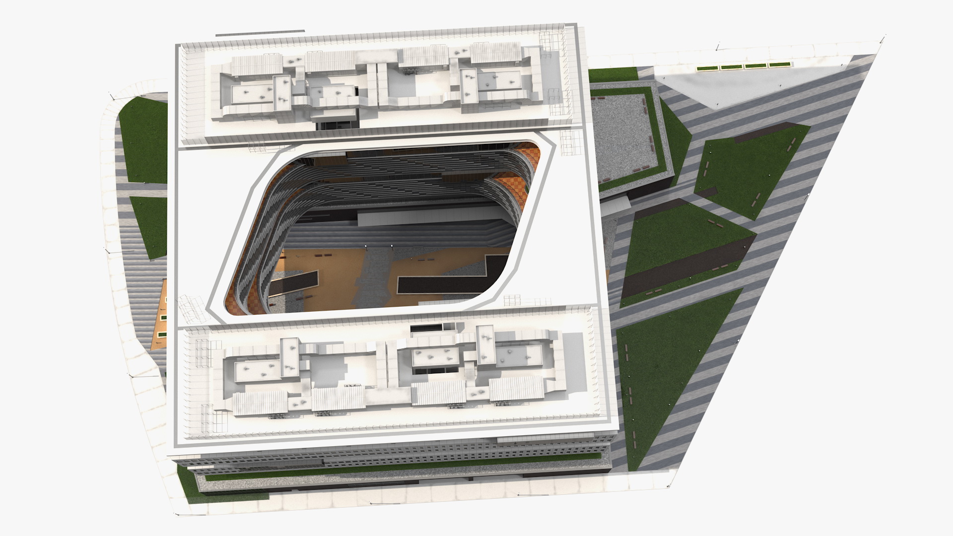 Office Building Fur 3D model