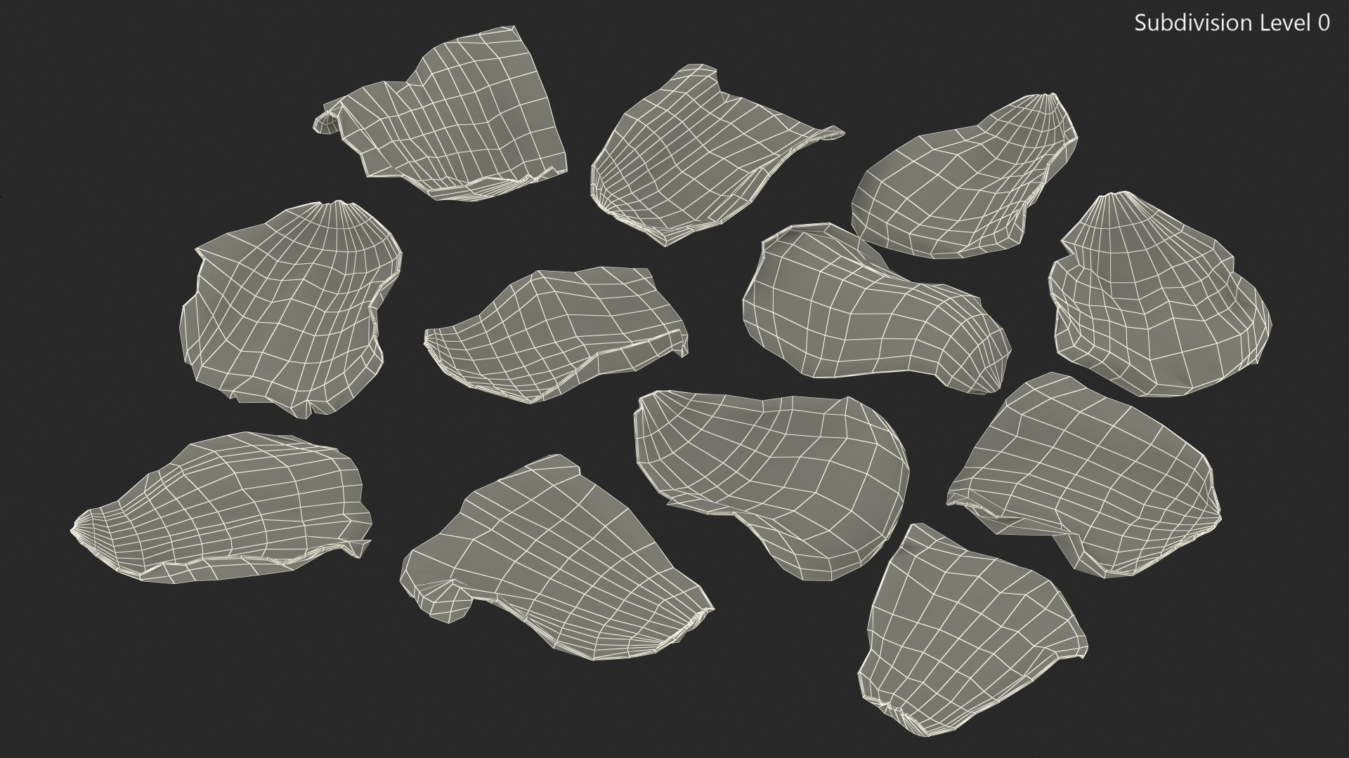 3D model Rose Petals Red