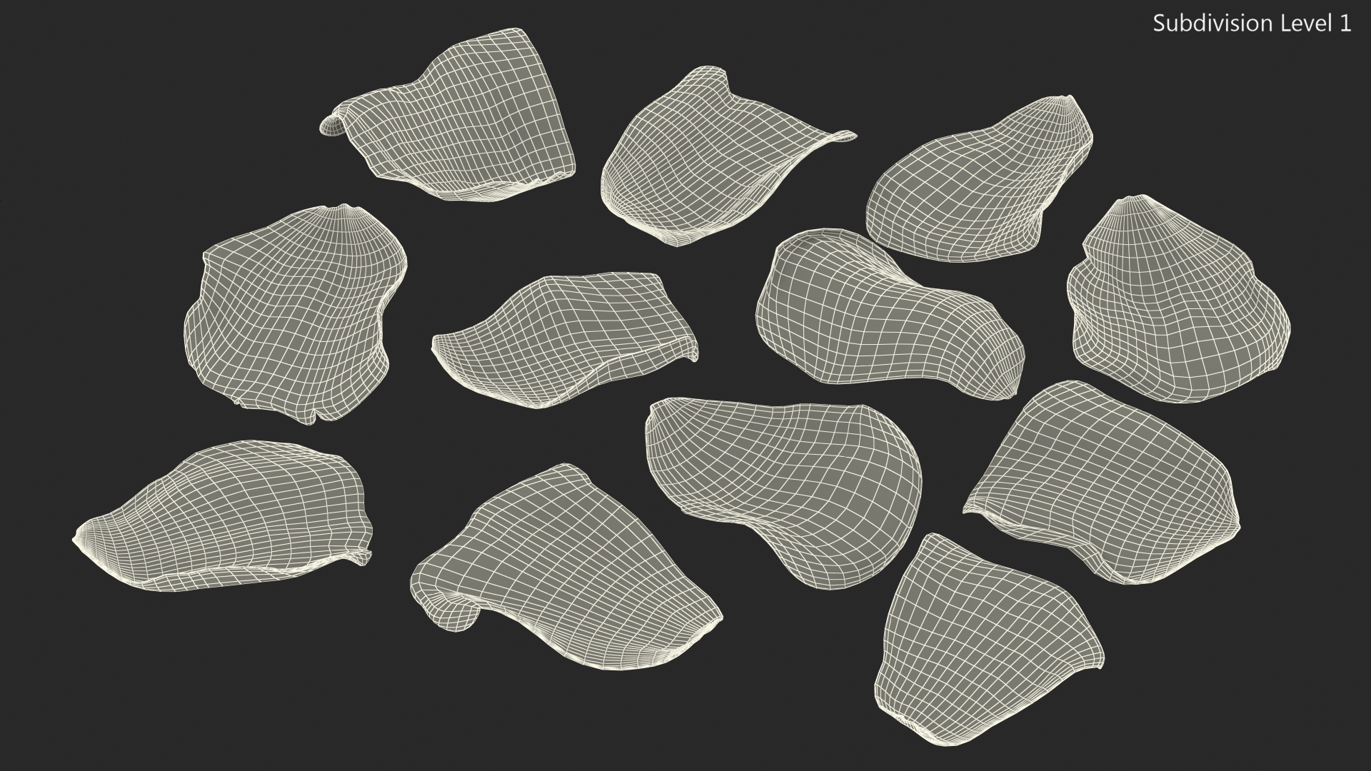 3D model Rose Petals Red