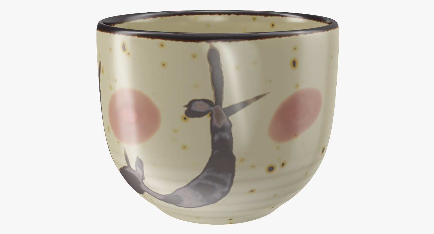 3D model Japanese Sake Service Set
