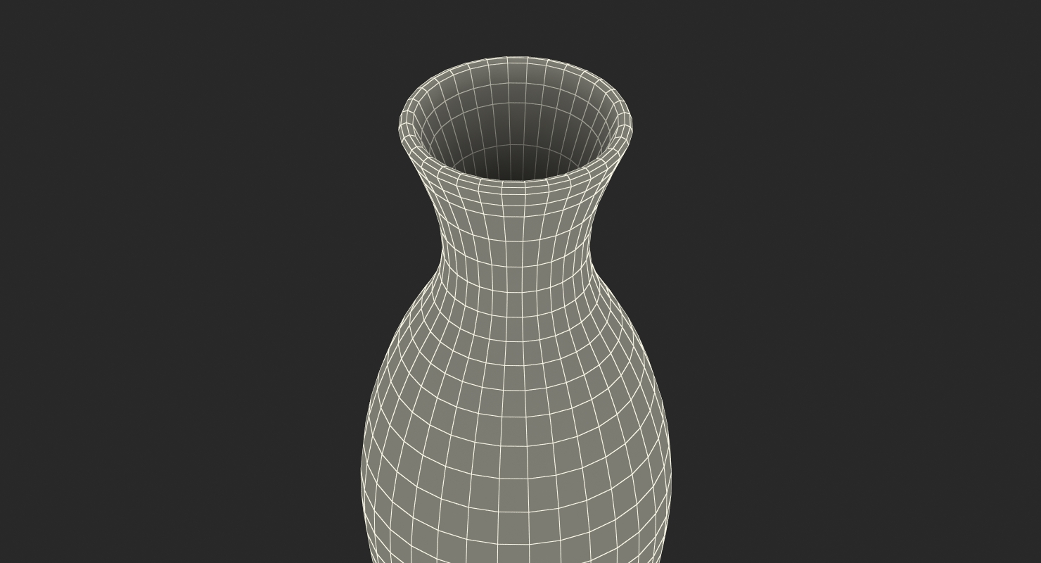 3D model Japanese Sake Service Set