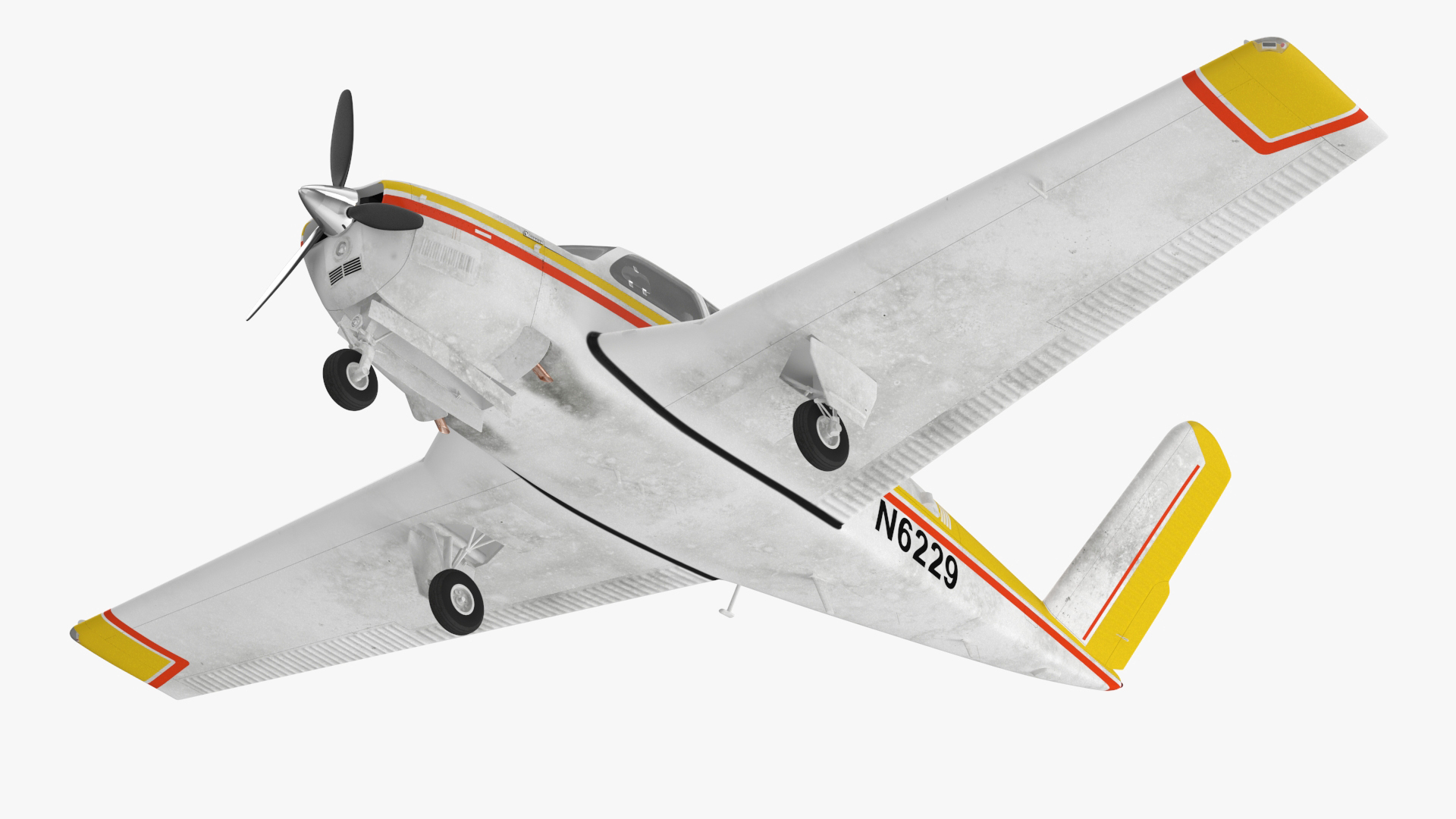 3D Single Engine Private Aircraft Beechcraft Bonanza S35 model
