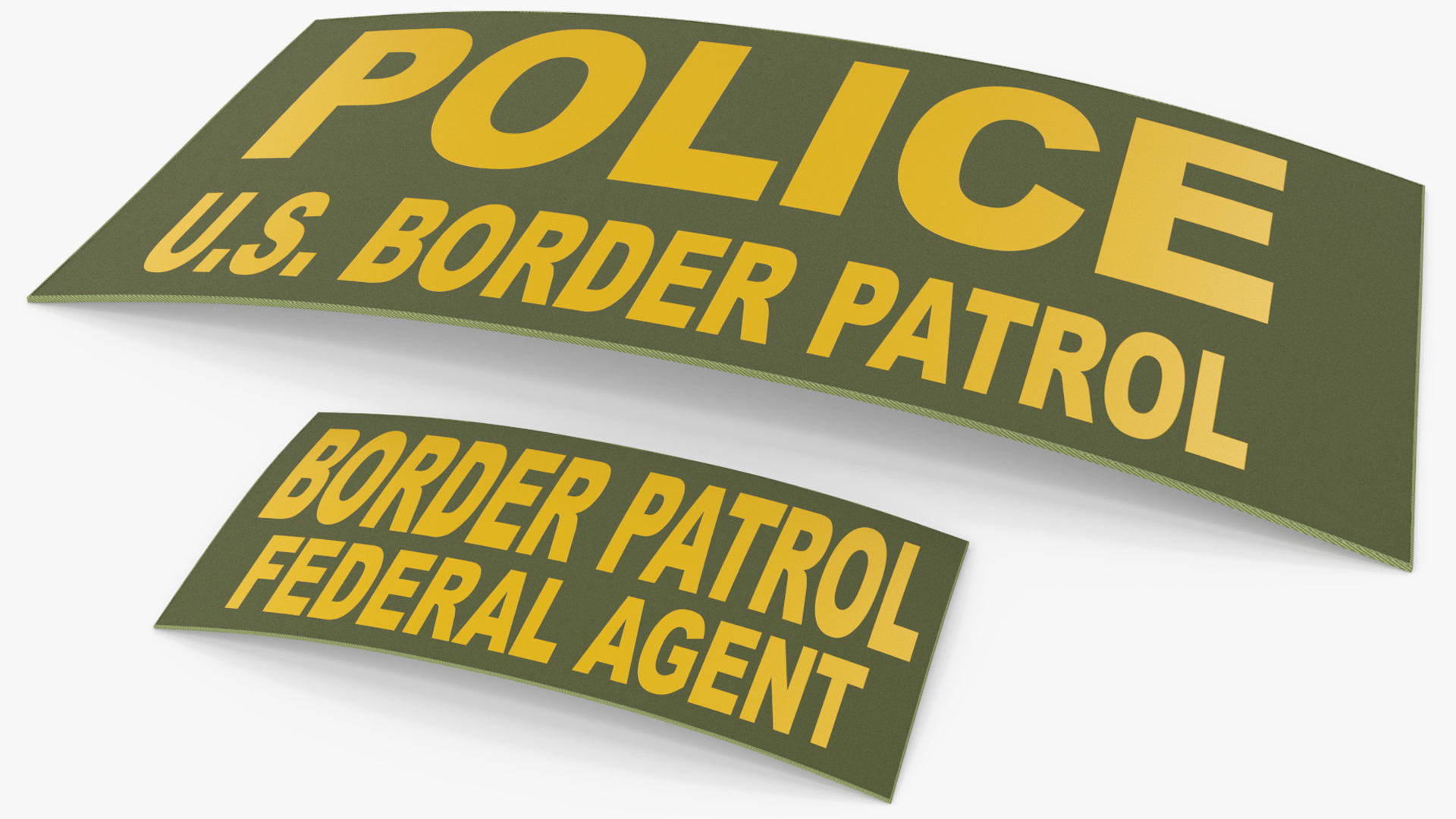 Police and Border Patrol Patch Set - view 2