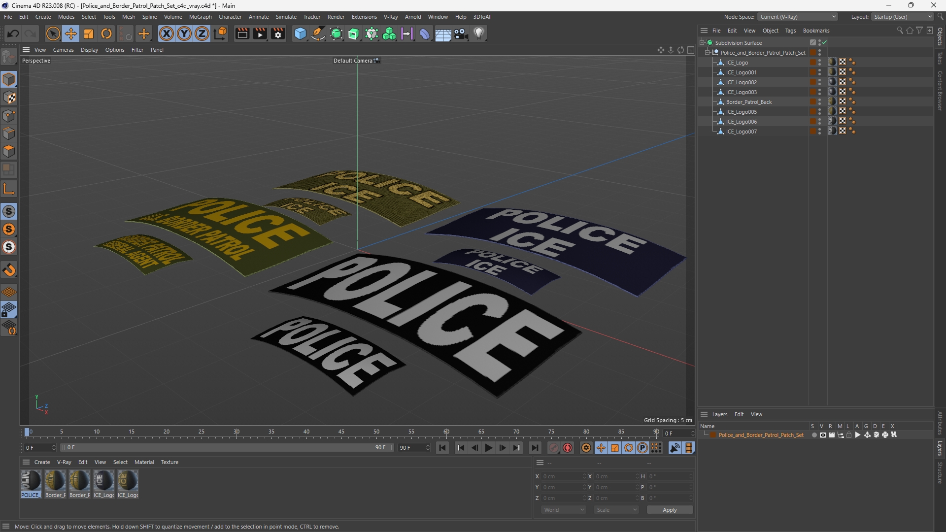 Police and Border Patrol Patch Set - view 12