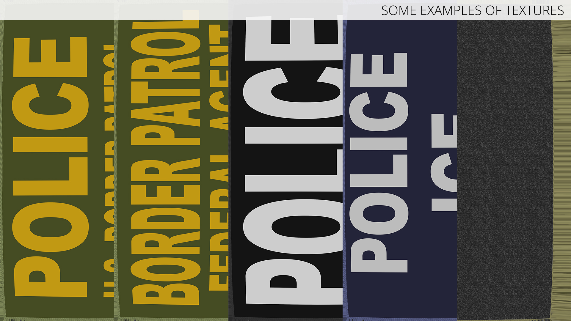 Police and Border Patrol Patch Set - view 8