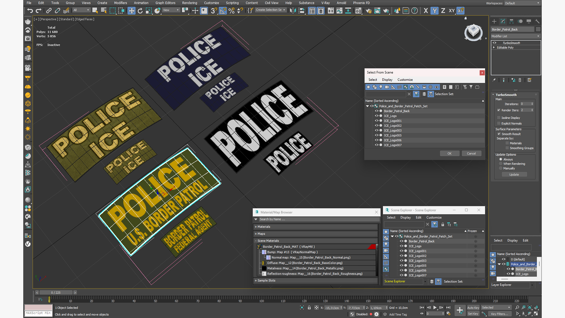 Police and Border Patrol Patch Set - view 9