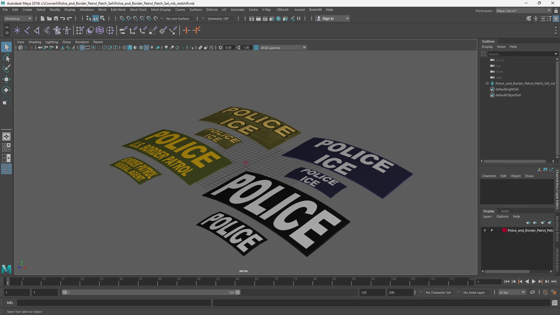 Police and Border Patrol Patch Set - view 11