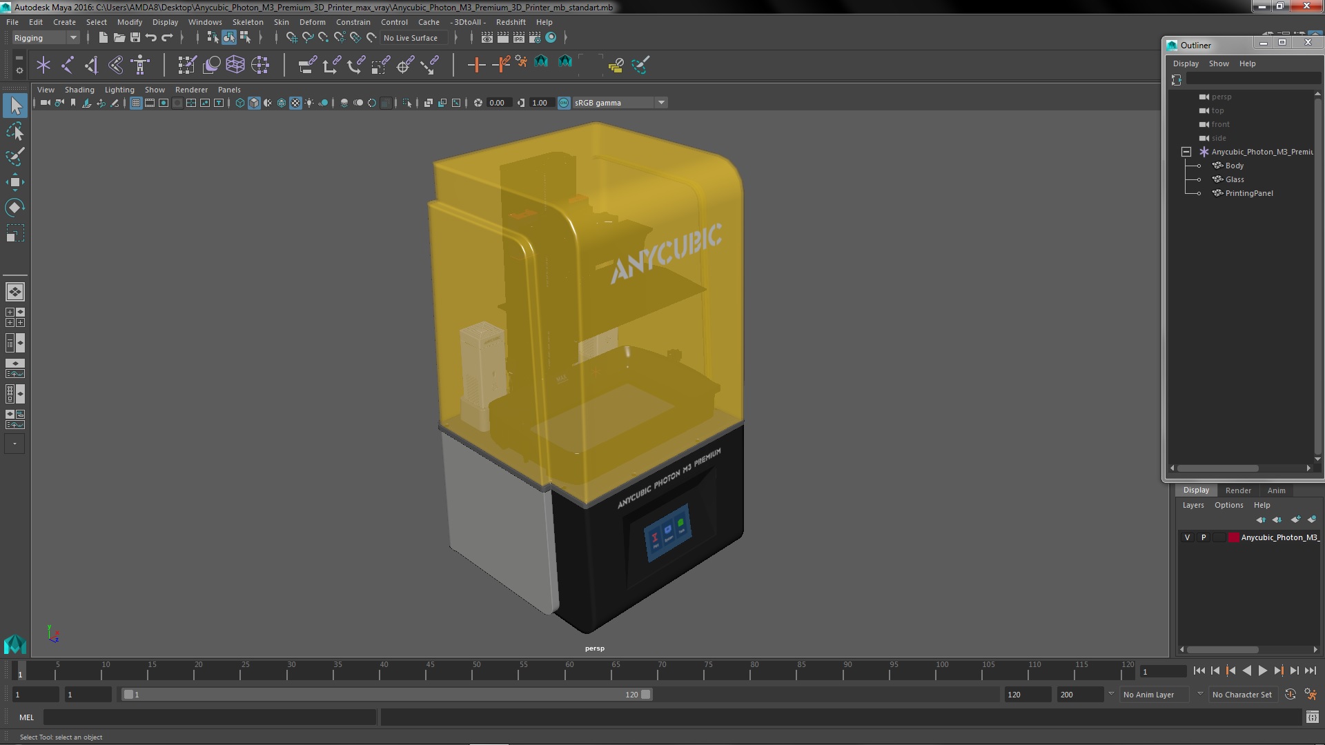 Anycubic Photon M3 Premium 3D Printer 3D