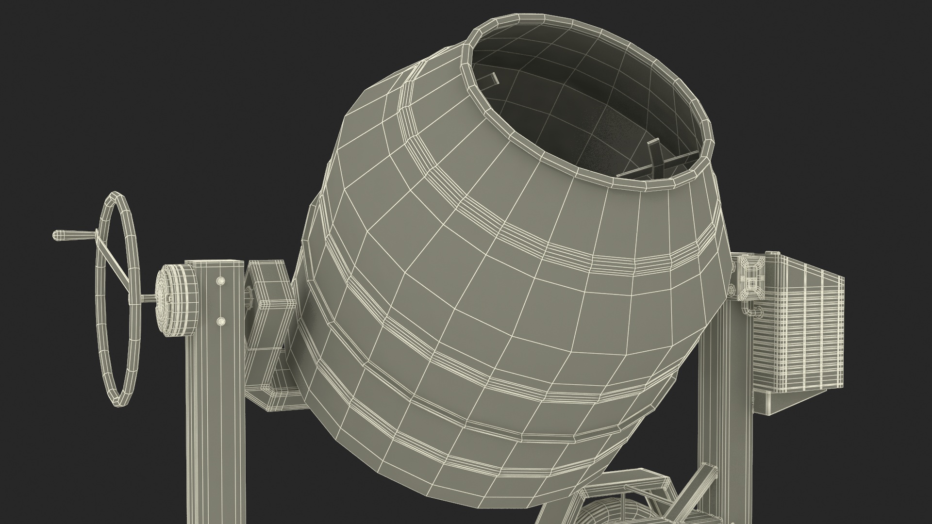 3D model Portable Cement Mixing Machine
