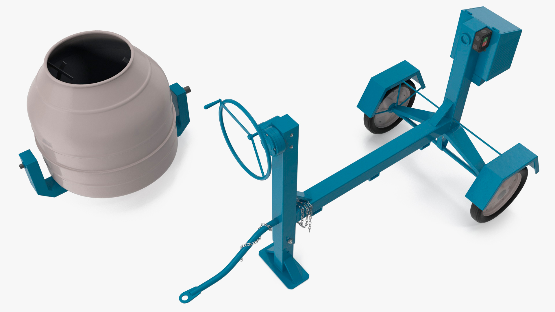 3D model Portable Cement Mixing Machine