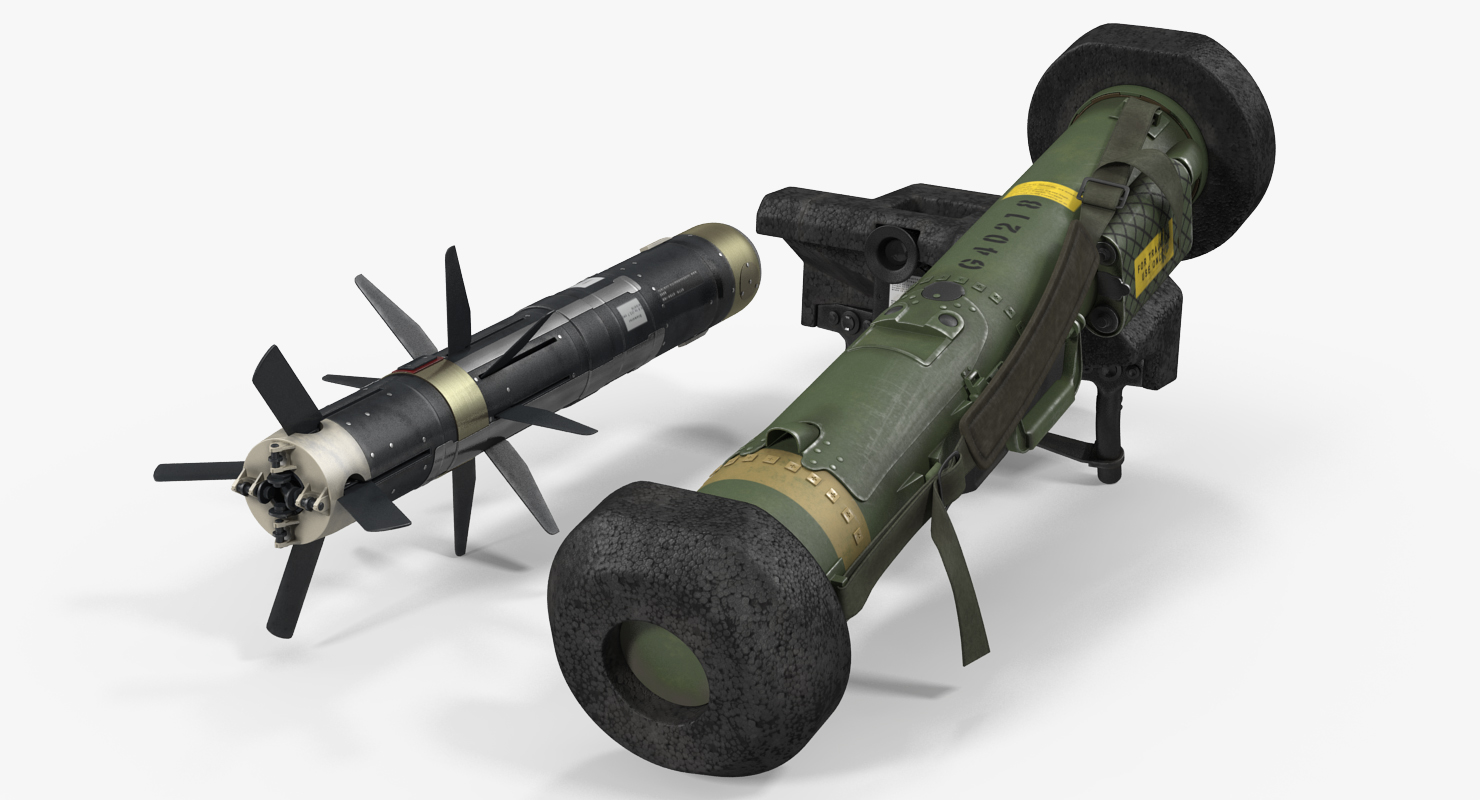 Anti Tank Missile FGM 148 Javelin Set 3D