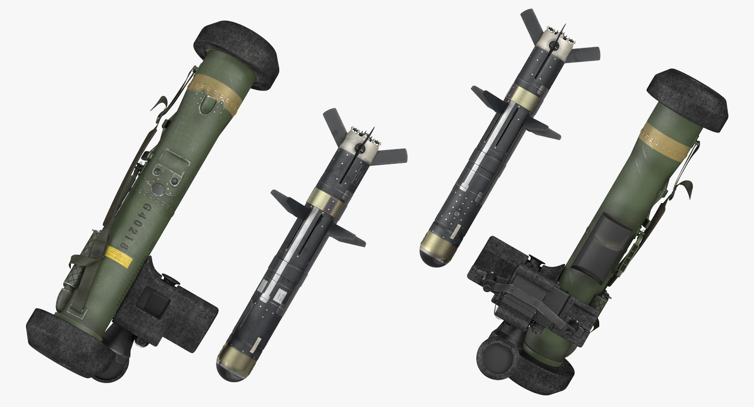 Anti Tank Missile FGM 148 Javelin Set 3D