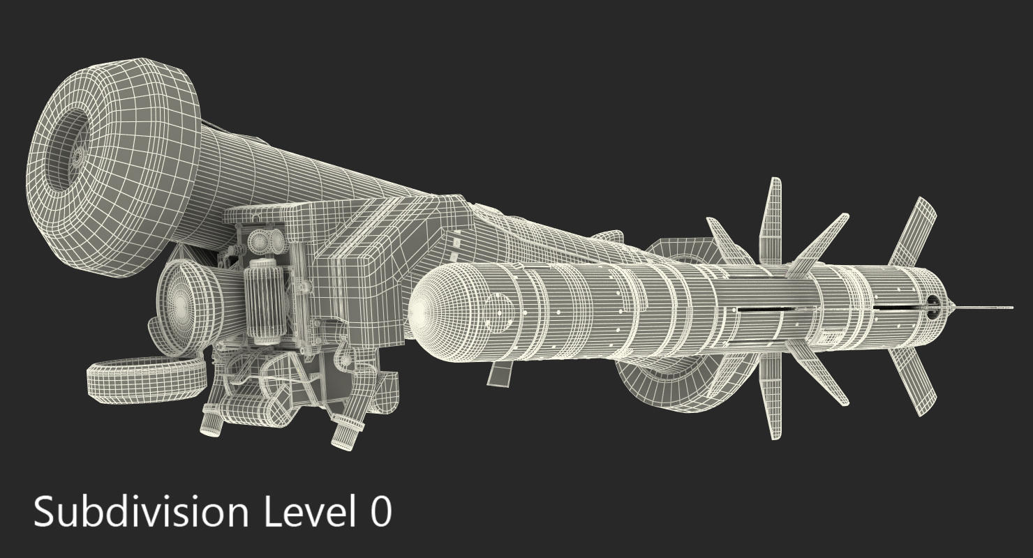 Anti Tank Missile FGM 148 Javelin Set 3D