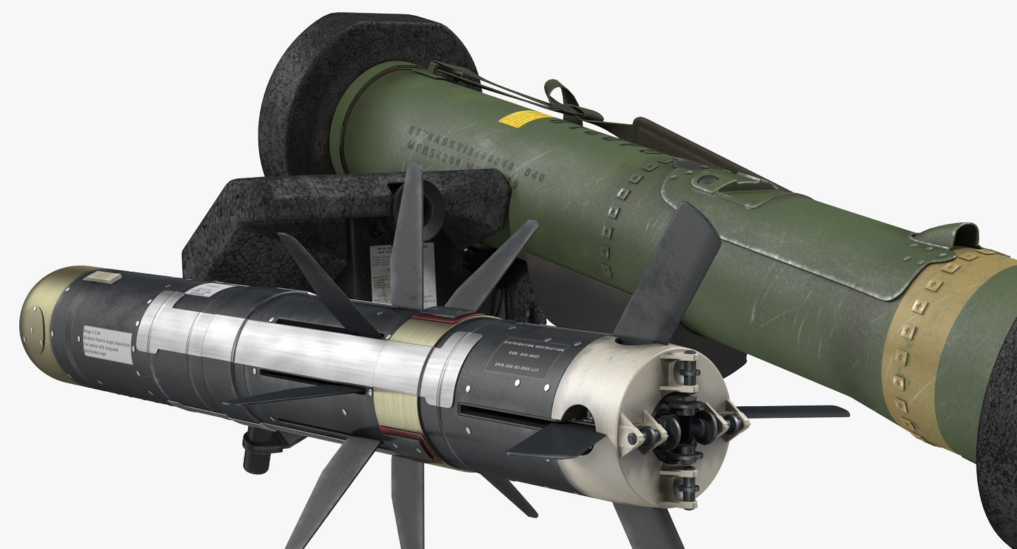 Anti Tank Missile FGM 148 Javelin Set 3D