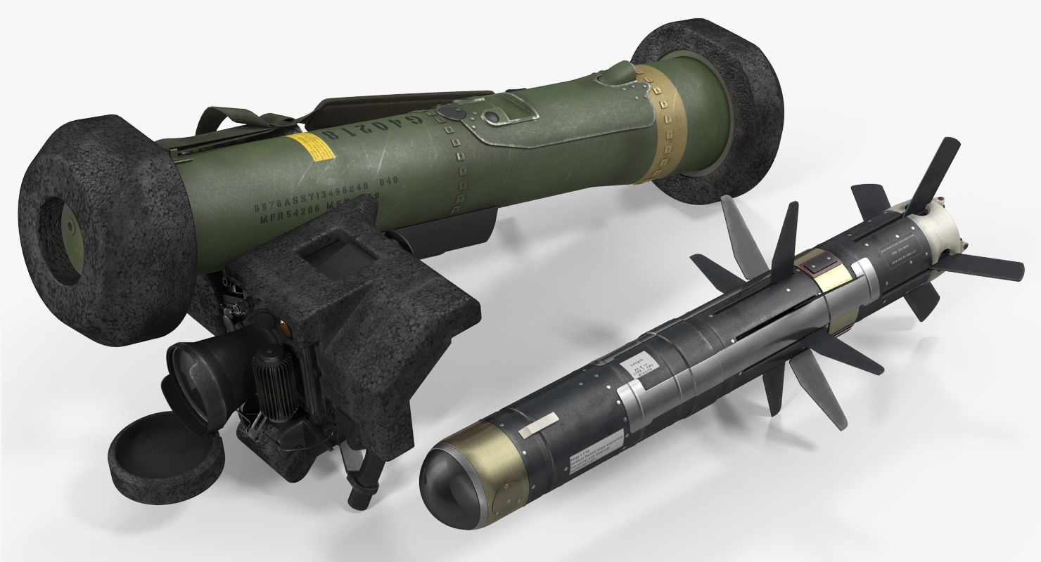 Anti Tank Missile FGM 148 Javelin Set 3D