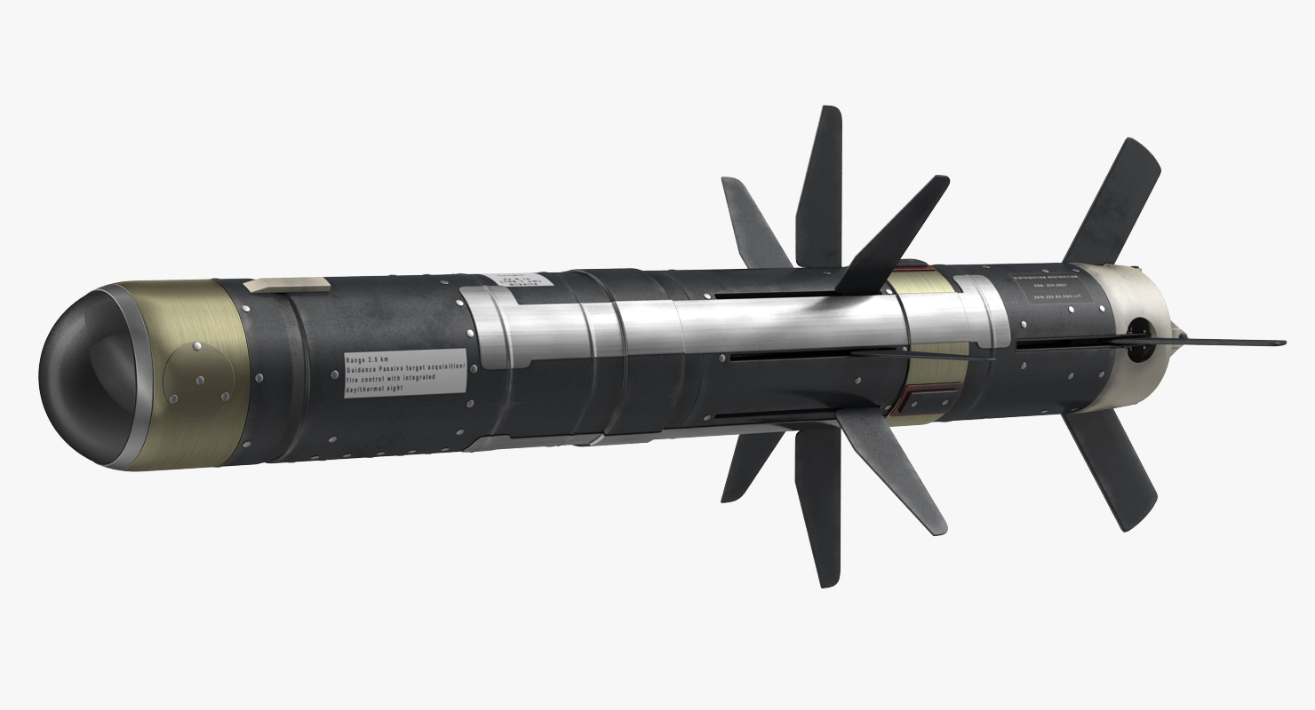 Anti Tank Missile FGM 148 Javelin Set 3D
