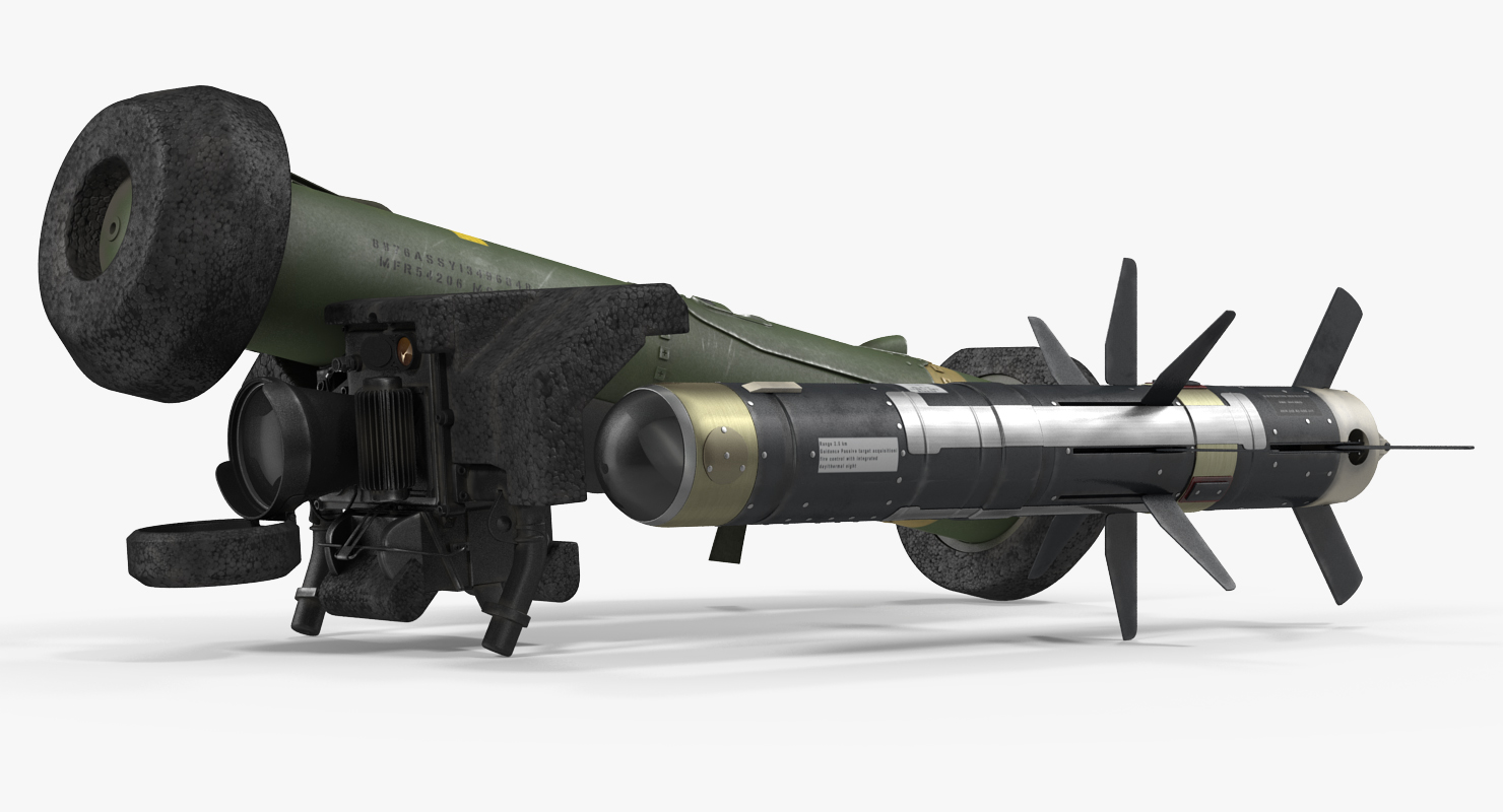 Anti Tank Missile FGM 148 Javelin Set 3D