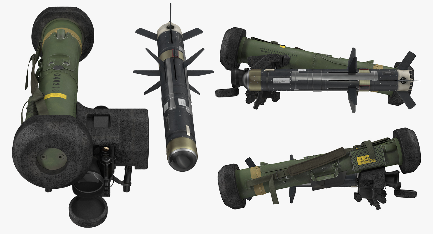 Anti Tank Missile FGM 148 Javelin Set 3D