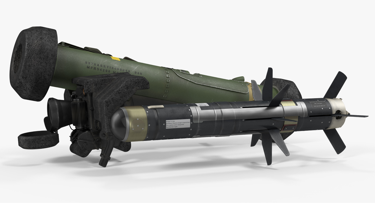 Anti Tank Missile FGM 148 Javelin Set 3D