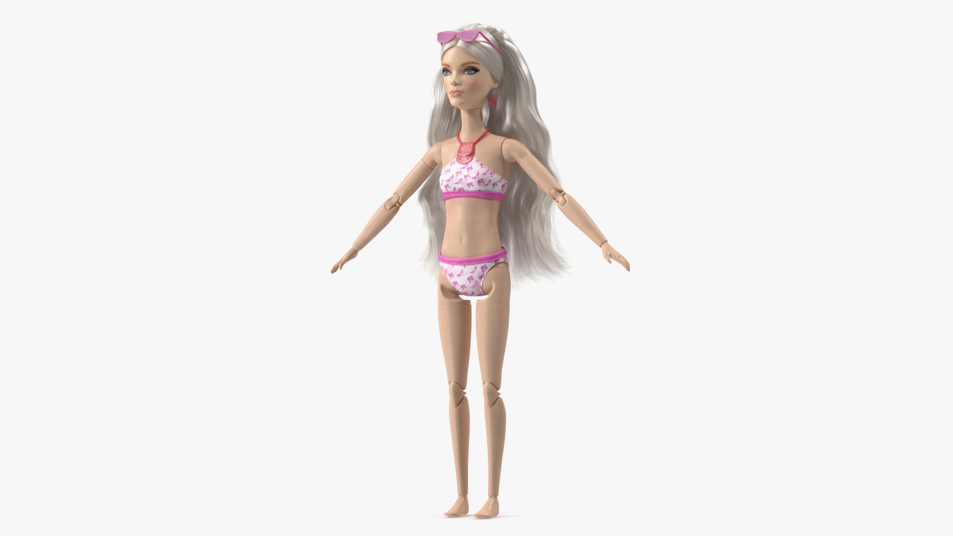 3D Barbie Doll Swimsuit Rigged for Cinema 4D