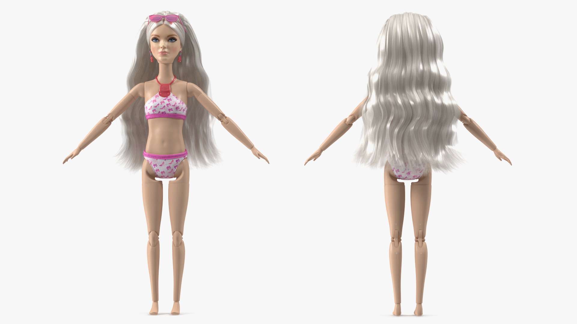 3D Barbie Doll Swimsuit Rigged for Cinema 4D