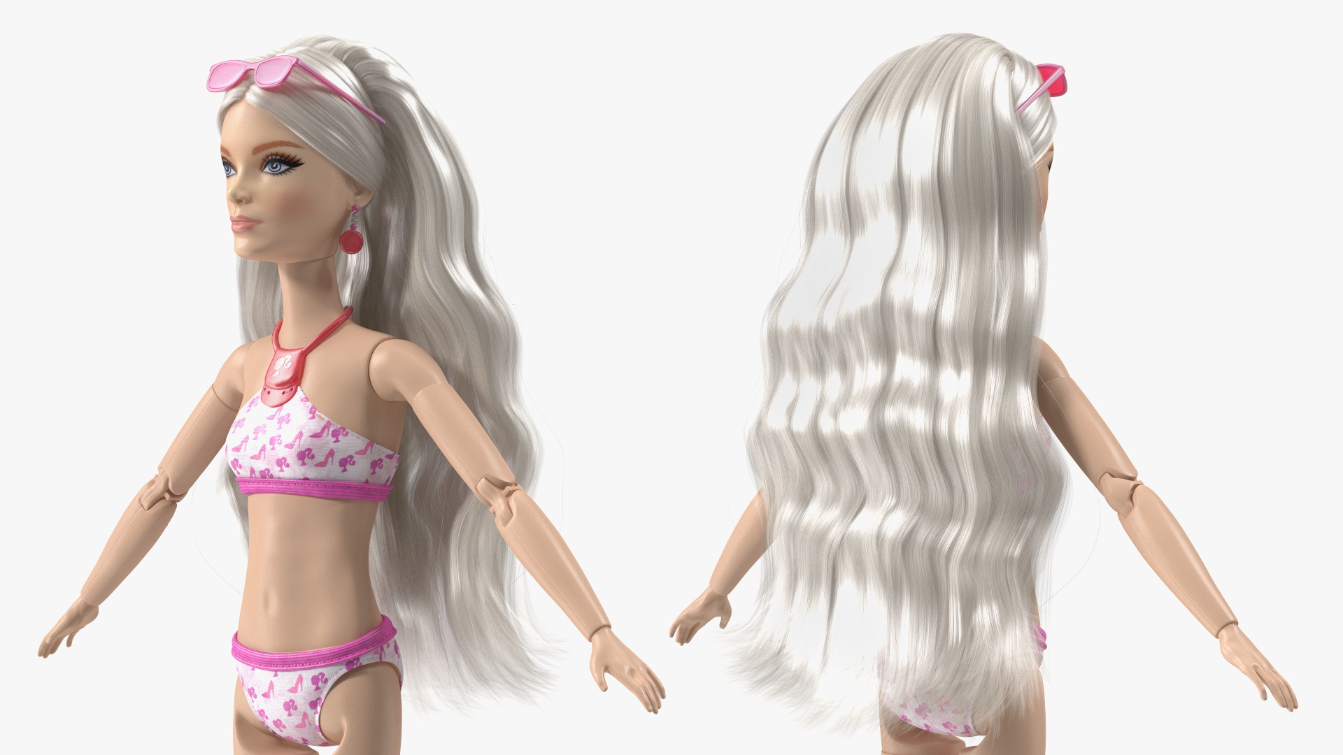 3D Barbie Doll Swimsuit Rigged for Cinema 4D