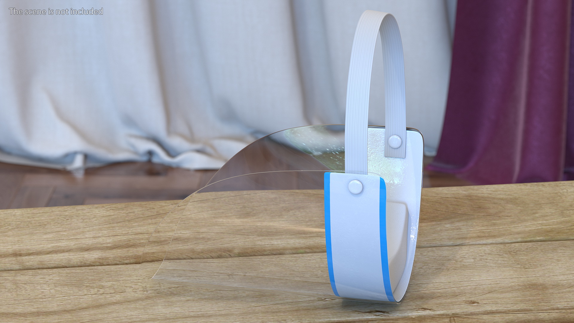3D Clear Face Shield Visor model